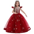 thumbnail image 4 of Vestido de princesa de manga corta para niña grande de Europa y Estados Unidos, vestido de novia de corte infantil, vestido de actuación de piano, 4 of 6