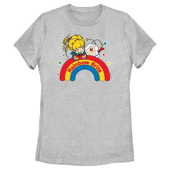 Women's Rainbow Brite Wishing on a Rainbow  Graphic T-Shirt