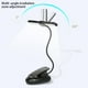 thumbnail image 5 of Monstrate Clip de luz portátil desmontable reemplazo 9 engranajes 360 grados ajustable recargable hogar dormitorio libro lectura lámpara de Iluminación y accesorios, 5 of 6