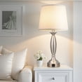thumbnail image 4 of NiteLoom 22.5" Set of 2 Table Lamps, 3-Way Dimmable Nightstand Lights with USB A+C Charging Ports, Modern Lamps for Bedroom Dorm Office, 4 of 8