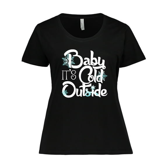 Inktastic Baby It's Cold Outside Women's Plus Size T-Shirt