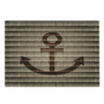 thumbnail image 1 of Anchor Cutting Board, Digital Nautical Anchor on Square Marine Life Theme Modern Home Art Print, Decorative Tempered Glass Cutting and Serving Board, Large Size, Tortilla Brown, by Ambesonne, 1 of 1