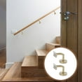thumbnail image 3 of MasteelfCA 2pcs Handrail Wall Mounted Brackets Support Practical Handrail Holder Bracket, 3 of 7