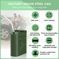 thumbnail image 2 of Deli Jerry Fuel Can,Metal Gas Can 5.3 Gallon / 20 L, 5 Gallon Gas Cans for Gasoline, Trucks Cars Motorcycle Equipment,Green,1 Pack, 2 of 8