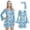 Blue, variant on Alaiyaky Womens 1970's Disco Fancy Dress Costume, 70s Outfits for Women, 70s Retro Hippie Dress with Headband for Hen Party, Music Festival & Theme Party