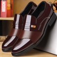 thumbnail image 2 of Zapatos formales de cuero para hombre, zapatos de moda informales de negocios, zapatos formales de cuero, 2 of 5