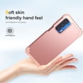 thumbnail image 5 of JTCASES for Motorola Moto Edge 2021 Case, Drop Resistant Corners, Wireless Charging, Heavy Duty Shockproof Hybrid Hard PC Bumper, Camera Protection, Skin-feel Anti-scratch Tough Cover, Rosegold, 5 of 7