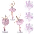 thumbnail image 3 of 1 Set 6 Pcs Beautiful Cake Decorations Elegant Ballerina Adornment Set, 3 of 9