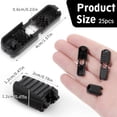 thumbnail image 2 of Pack of 25 Black Pull Tabs for Ropes and Drawstrings in Various Applications, 2 of 4