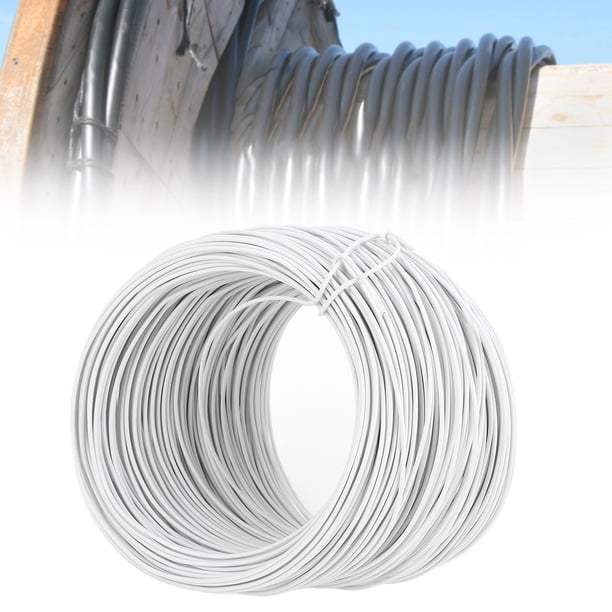 Rollo De Alambre De Amarre De Hierro Galvanizado Recubierto De PVC De 0,75 Mm Y 50 M Para Unir Barras De Refuerzo Y Cables De Fibra Cable De Construcción Resistente A La