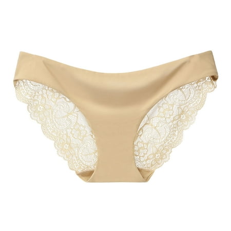 

Womens Briefs Ladies Underwear Lace Hollow Out Seamless Low Waist Briefs Lingerie For Women