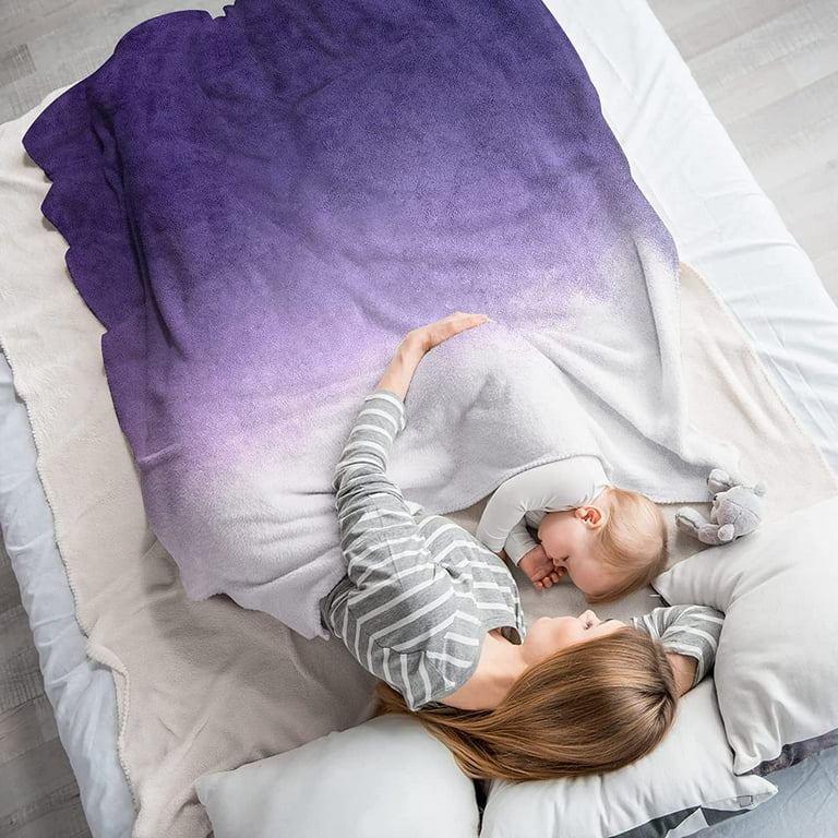Super soft purple blanket hotsell