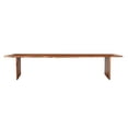 thumbnail image 2 of Pemberly Row Mid-Century 60" Live Edge Solid Wood Dining Bench in Brown, 2 of 6