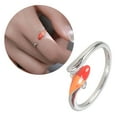 Adjustable Open Rings Kois Fish Themed Rings Fashionable Irregular ...