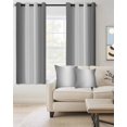 thumbnail image 2 of Dark Greyombre Blackout Curtains 39 Inches Length, Gradient Country Minimalist Color Window Treatment Thermal Insulated Drapes for Bedroom Living Room 2 Panels 55x39 Inches, 2 of 8