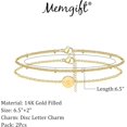 thumbnail image 3 of 𝙂𝙤𝙡𝙙 𝘽𝙧𝙖𝙘𝙚𝙡𝙚𝙩𝙨 𝙛𝙤𝙧 𝙒𝙤𝙢𝙚𝙣 Dainty 𝗚𝗼𝗹𝗱 𝗜𝗻𝗶𝘁𝗶𝗮𝗹 𝗕𝗿𝗮𝗰𝗲𝗹𝗲𝘁 Layered Beaded Letter Bracelet Personalized 26 Alphabet Disc Charm Bracelet For Girls 𝗕𝗶𝗿𝘁𝗵[J4058], 3 of 5