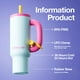thumbnail image 3 of Botella de agua aislante ChakoLab BawangCup 1000 ml rosa y azul, 3 of 8