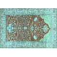 thumbnail image 1 of Ahgly Company Indoor Rectangle Animal Light Blue Traditional Area Rugs, 8' x 12', 1 of 4