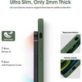 thumbnail image 4 of Liquid Silicone Case for iPhone 12, [Camera Protection] [Anti Fingerprint] [Wireless Charging] 4 Layer Phone Case Protective Cover, Built-in Microfiber Case Cover, 6.1", Green, 4 of 14