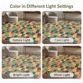 thumbnail image 7 of ODIKA Whimsical Gradient Mosaic Funky Contemporary Maximalist Plush for Bedroom, Nursery, RV, Pet Friendly & Kids Safe Bedside, 7 of 7