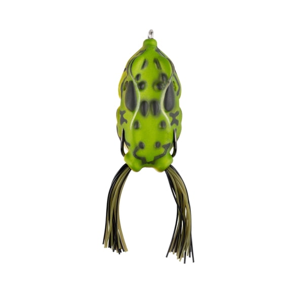 Lunkerhunt CPTF01 Compact Frog, 2-1/4", 1/2oz - Green Tea - Fishing Lure