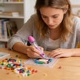 thumbnail image 5 of Usloyux 2.6mm Bead Pen, Ergonomic Grip Bead Painting Tool forKids, Educational CraftToyfor Perler Beads, Hama Beads, Art Melty Beads, Fine Motor Skills Development, Detailed Beadwork Designs, 5 of 5