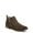Chocolate Brown Microfiber, variant on Dr. Scholl's Shoes Womens Rate Zip Faux Suede Almond Toe Ankle Boots