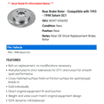 thumbnail image 2 of Rear Brake Rotor - Compatible with 1993 - 1998 Saturn SC1 1994 1995 1996 1997, 2 of 2