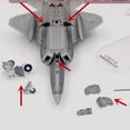 thumbnail image 3 of Modelo de Avión de Avión 1/100 con Soporte de Avión de Simulación Sunnimix 1100 aviones de combate, 3 of 8