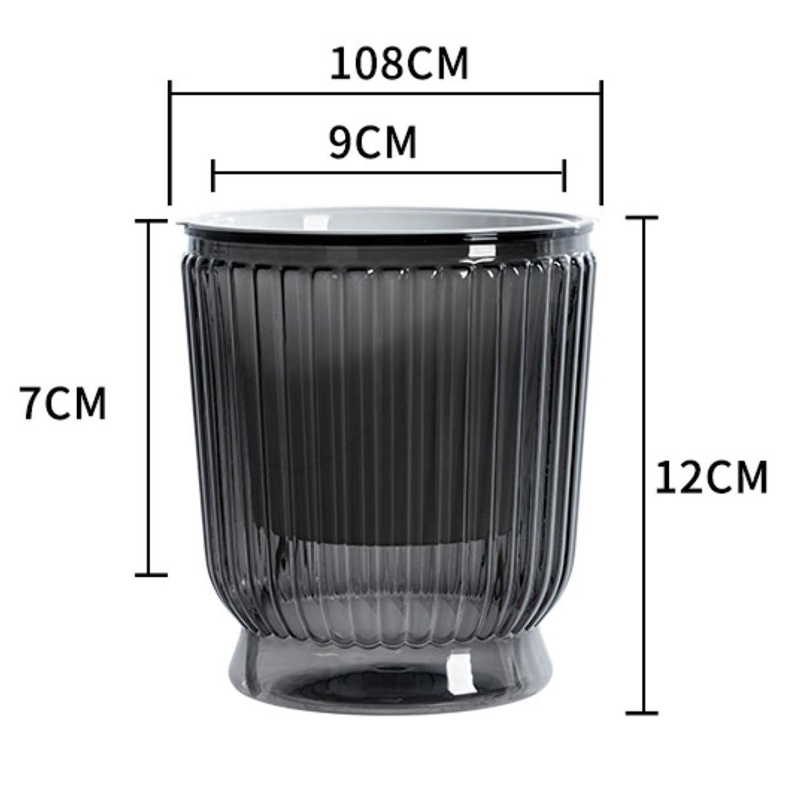 figatia 5 Pieces Self Watering Plant Pots Flower Pots Modern Home Decor Gardening Planters Indoor Outdoor Plants for Restaurant Patio Gray 12x14.5cm