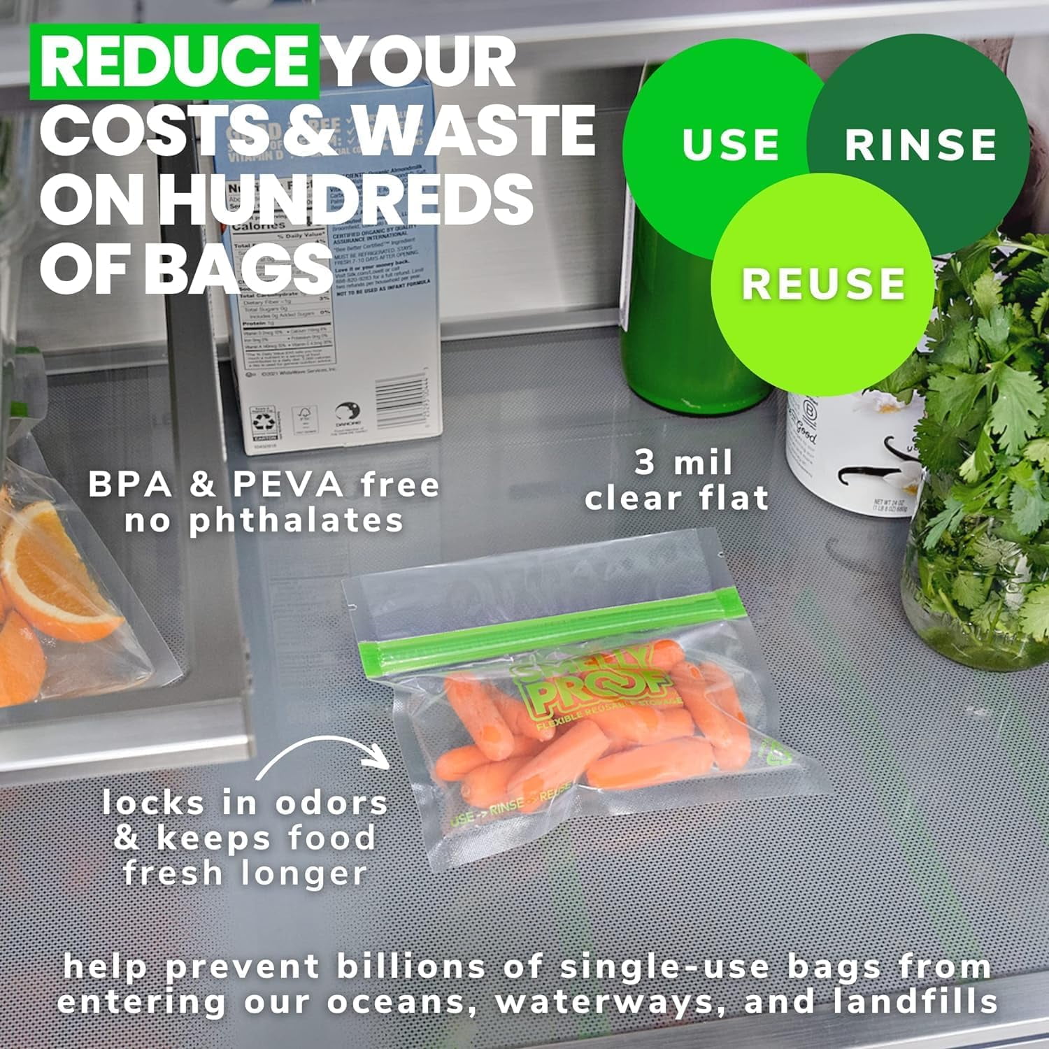 Reusable Food Storage Bags - Thumbnail 3
