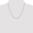 thumbnail image 2 of 14K Yellow Gold necklace Cable chain Pendant Round 20 in 2 mm, 2 of 5