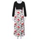 thumbnail image 4 of Vestidos Para Mujer Vestidos de Otoño Tallas Grandes Estampado Navideño Manga Larga Cuello Redondo Hasta El Tobillo Vestido Largo Odeerbi ODB151657, 4 of 6