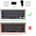 thumbnail image 3 of Protector de teclado ultrafino compatible con MacBook Pro Levamdar 2035093-3, 3 of 5