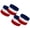 America Flag Color, variant on COUVER 2.5 Inch Solid Terry Cotton Athletic Sweat Wristbands White 2 Pairs (Mens)