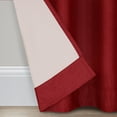 thumbnail image 4 of Eclipse Dayton Solid Blackout Rod Pocket Energy-Efficient Curtain Panel, Chili Red, 42"x84", 4 of 14