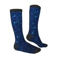 thumbnail image 4 of Lsque Sparkling Blue Glitter Printed Crew Socks Men's Women's LightWeight Thin Casual Calf Socks ,Knee High Socks,Cotton Socks, 4 of 9