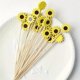 thumbnail image 1 of Varillas de bambú girasol, 100 unidades, decoración festiva, 1 of 5