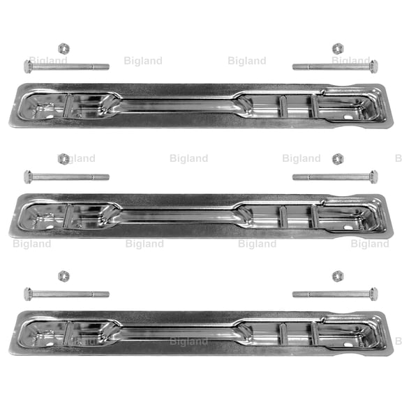 3ox 3 Pack Rear Seat Brackets with free 6 bolts for 2007-2018 Mercedes Benz Sprinter, Silver