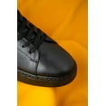 thumbnail image 6 of Men’s Black Genuine Leather Lace-Up Casual Sneakers, 6 of 9