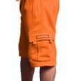 thumbnail image 4 of G-Style USA Men's Solid Fleece Cargo Shorts DFP1 - ORANGE- Medium, 4 of 5