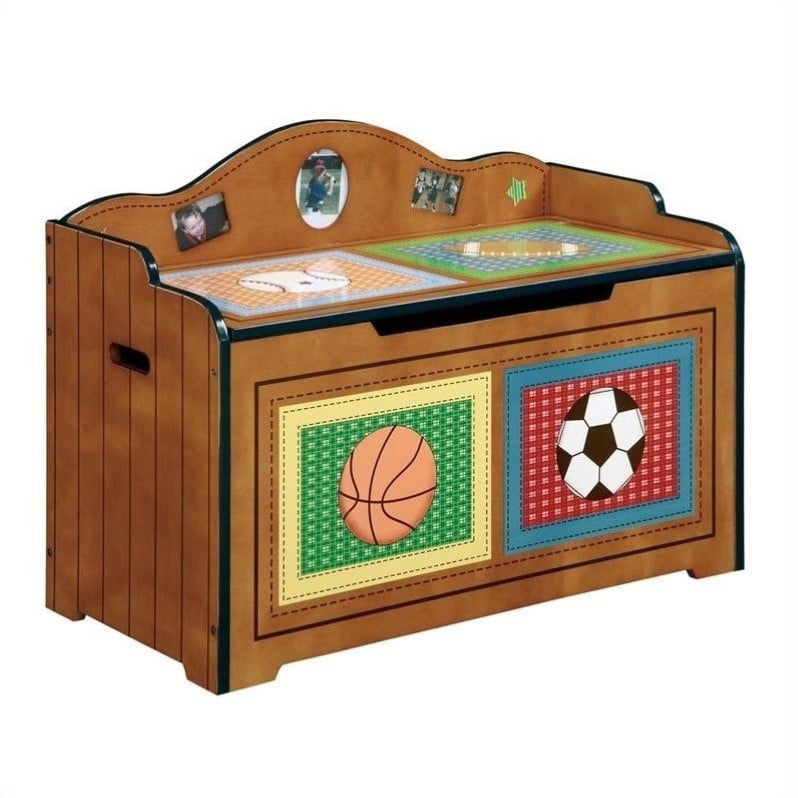 sports themed toy chest