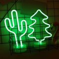 thumbnail image 4 of Lámpara de luz nocturna con letrero de neón de cactus con base de soporte decorativa Sincero Electrónica, 4 of 5