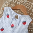 thumbnail image 4 of Toddler Girls' Dresses Kids Baby Cartoon Strawberry Princess Dresses Summer Clothes for Girls Size 4-5T, 4 of 6