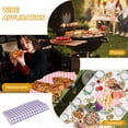 thumbnail image 7 of Uxcell Wax Paper Sheets for Food Grease Resistant Sandwich Wrapping Paper Checkered Purple White 7.09'' x 7.09'', 7 of 7
