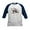 Navy/White, variant on - Opossum Possum Animal Kids Baseball Jersey - Kids Cotton Baseball Jersey, 3/4 Sleeve Shirt