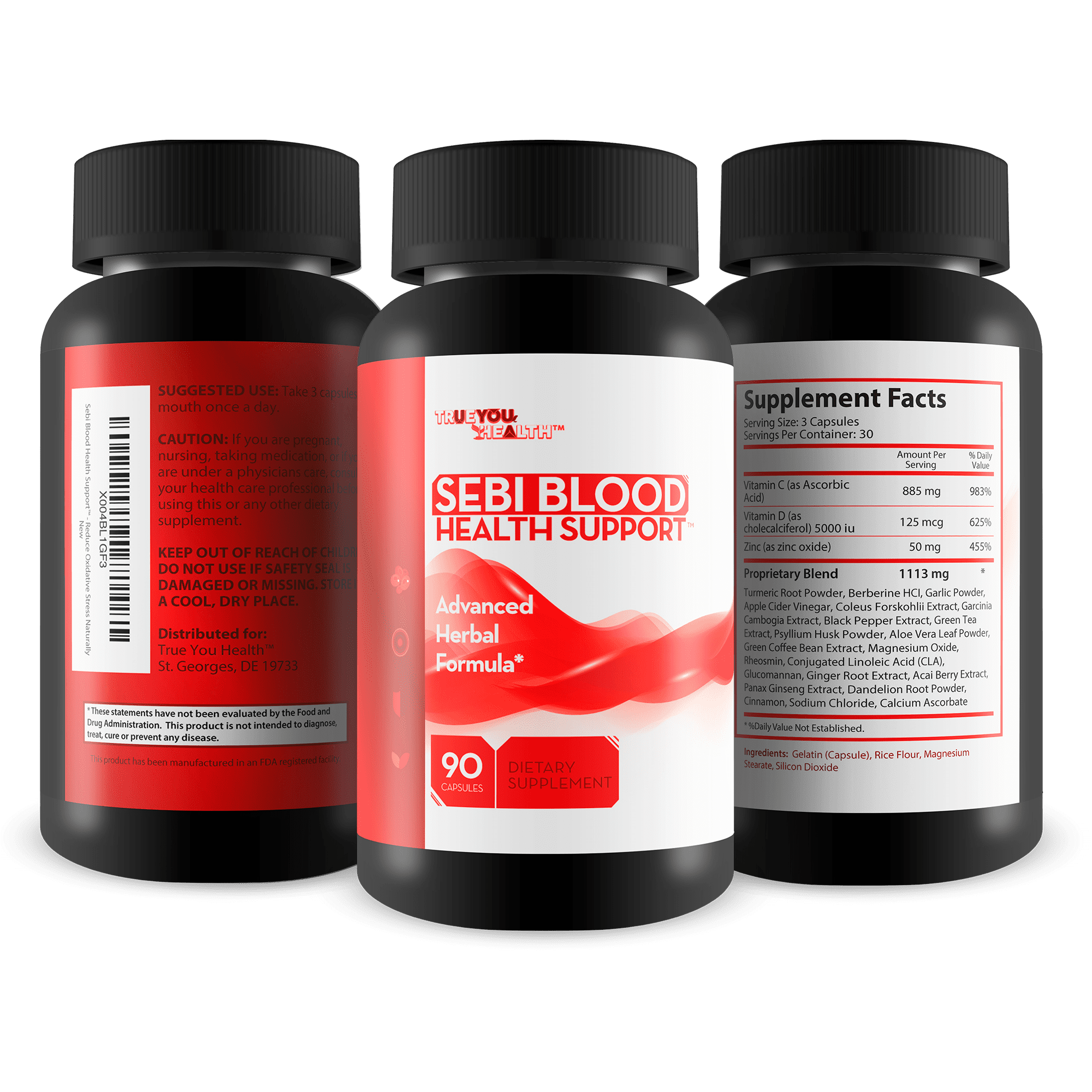 Sebi Blood Health Support - Blood Health Supplement - Blood Balance Blood Boost Formula - Inspired by Dr Sebi Blood Health - Help Improve Blood Flow & Reduce Oxidative Stress Naturally