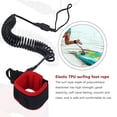 thumbnail image 4 of 10.6ft Ankle Leash Surfing Coiled Stand Up Paddle Board Black Tpu Paddle Board Foot Leg Rope Surfbo-week, 4 of 4