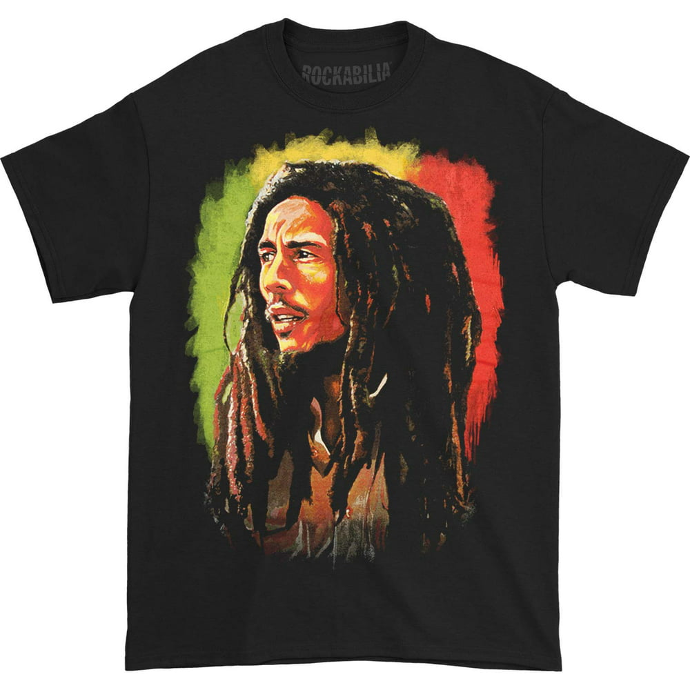 Bob Marley - Bob Marley Men's Burnin Painting T-shirt Small Black ...