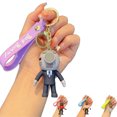 thumbnail image 3 of Skibidi Toilet Keychain Soft Rubber Keyring Figure Pendant Decoration For Car Key Backpack, 3 of 9